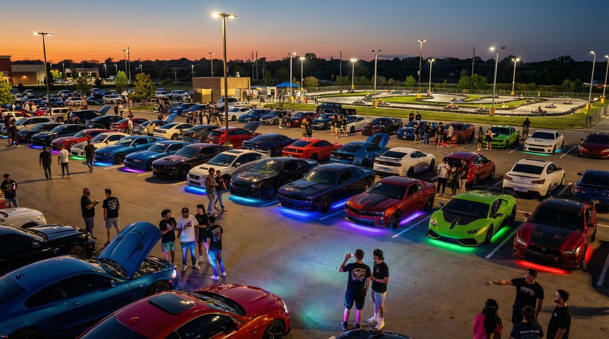 明星汽车聚会视频